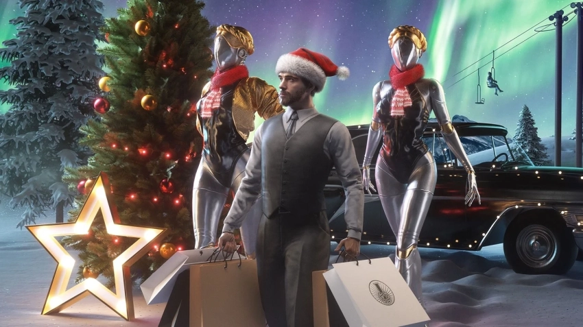 Герои Expedition 33, Atomic Heart и других игр красуются на открытках к Новому году